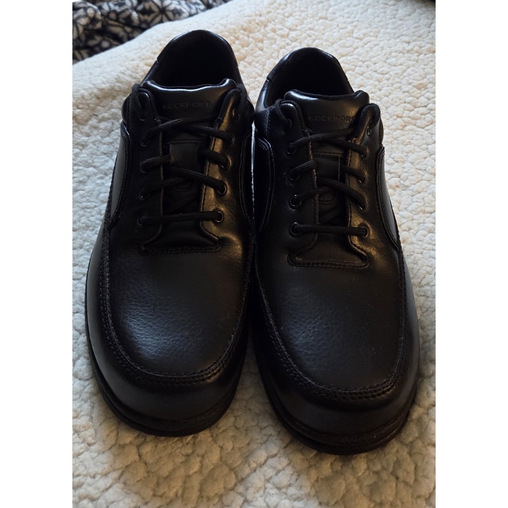 Rockport Men's Black Leather Walking Comfort Shoes Size 13 Lace Up Casual